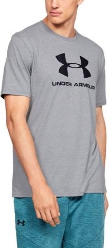 PÁNSKÉ ŠEDÉ TRIČKO UNDER ARMOUR SPORTSTYLE LOGO TEE 1329590-036 Velikost: M