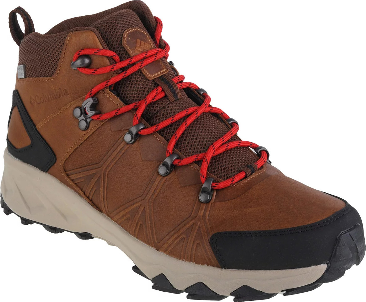 HNĚDÉ KOŽENÉ BOTY COLUMBIA PEAKFREAK II MID OUTDRY 2044251286 Velikost: 46