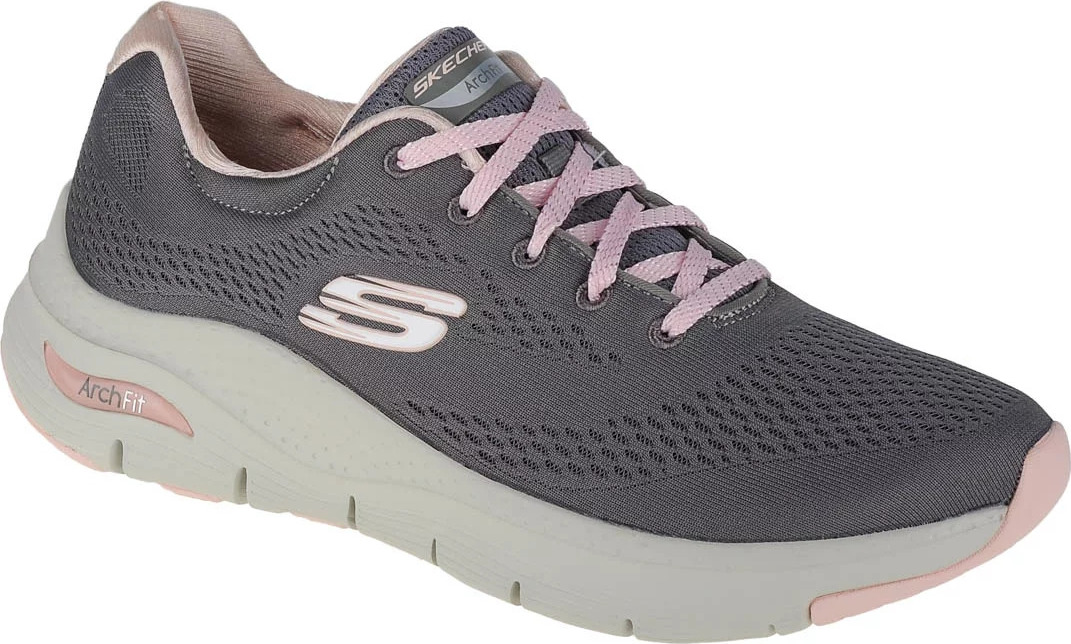 ŠEDÉ DÁMSKÉ TENISKY SKECHERS ARCH FIT-BIG APPEAL 149057-GYPK Velikost: 38