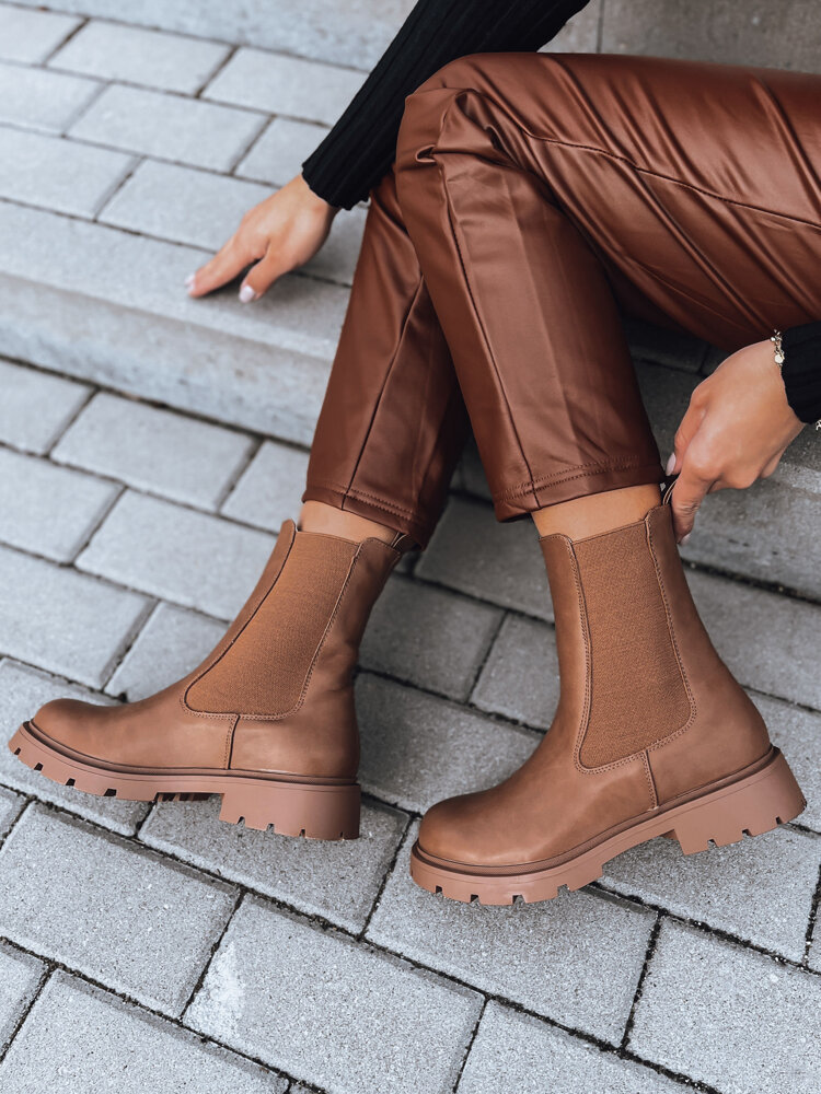 HNĚDÉ DÁMSKÉ CHELSEA BOOTS FIRA ZY0380 Velikost: 40