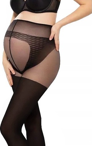 Těhotenské punčochy Gatta Body Protect 100 den (Velikost S, Barva černá)