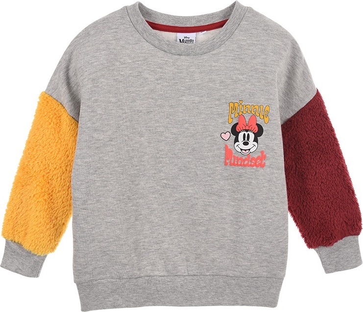 Disney Minnie Mouse šedá mikina s potiskem na zádech (Velikost 98)