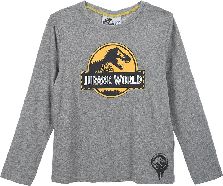 Jurassic World šedé chlapecké tričko (Velikost 98)