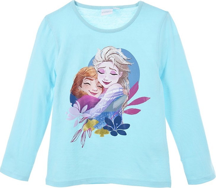 Disney - Frozen světle modré dívčí tričko (Velikost 104)