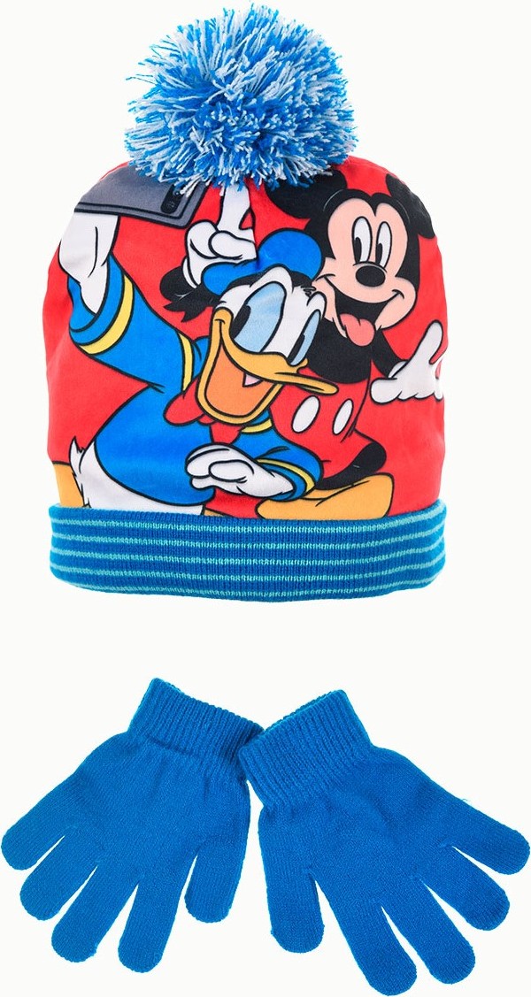 DISNEY MICKEY MOUSE MODRÝ ZIMNÍ SET PRO KLUKY Velikost: 52