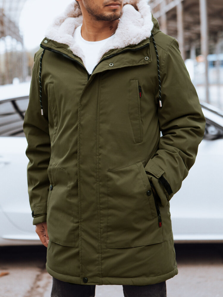 KHAKI TEPLÁ PÁNSKÁ PARKA TX4606 Velikost: L