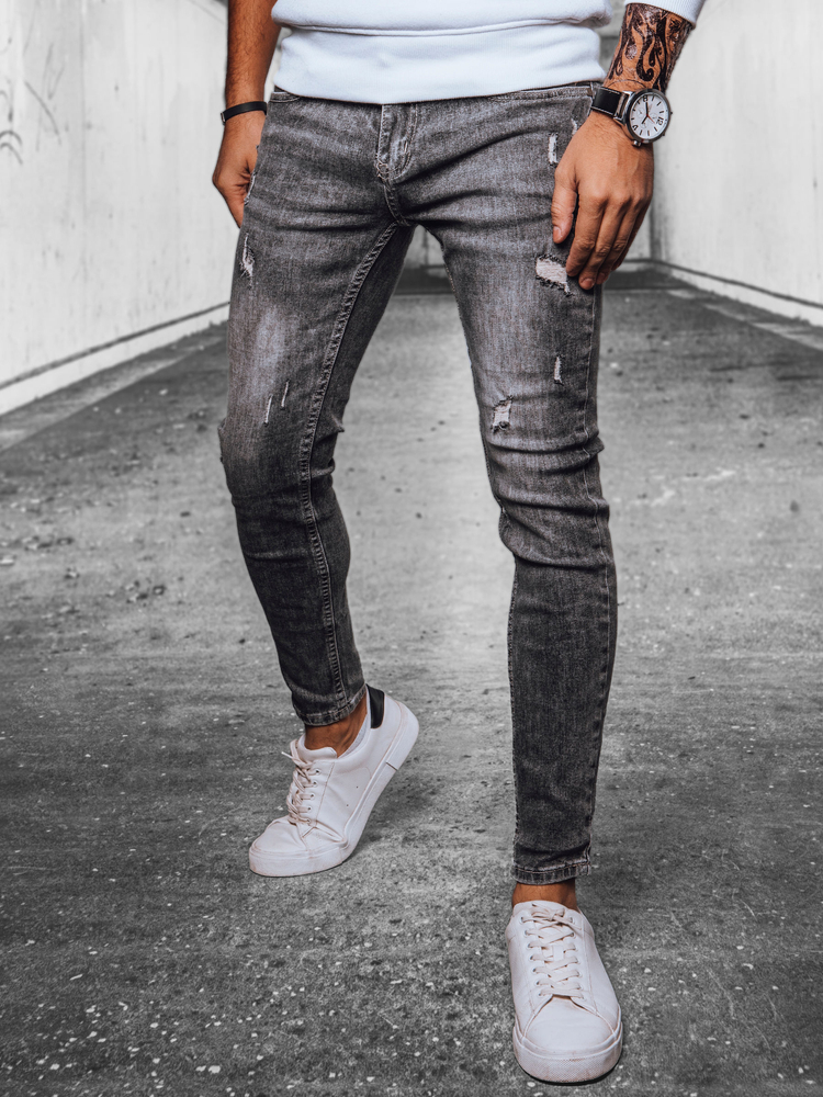 Tmavě šedé džínové kalhoty UX4076 Velikost: 30