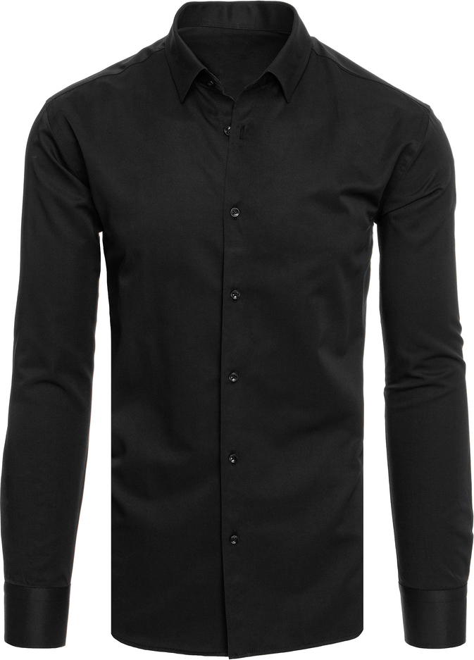 Černá košile s dlouhým rukávem DX2494 Velikost: M