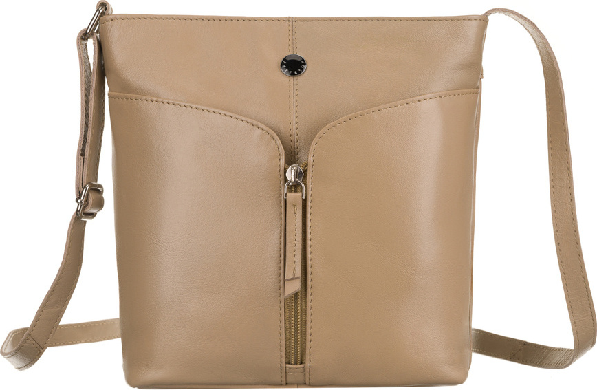 PETERSON BÉŽOVÁ KOŽENÁ CROSSBODY KABELKA [DH] PTN TOR-372-SNC Velikost: ONE SIZE