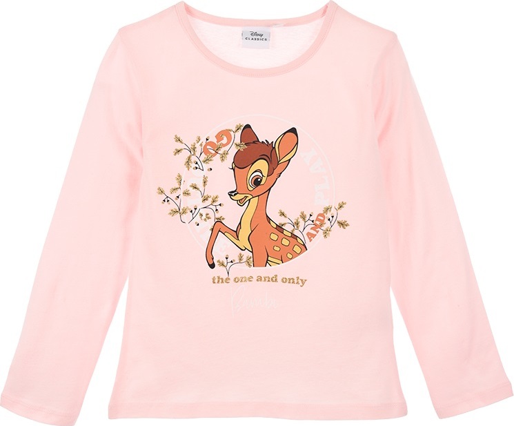 Bambi světle růžové dívčí tričko Velikost: 104