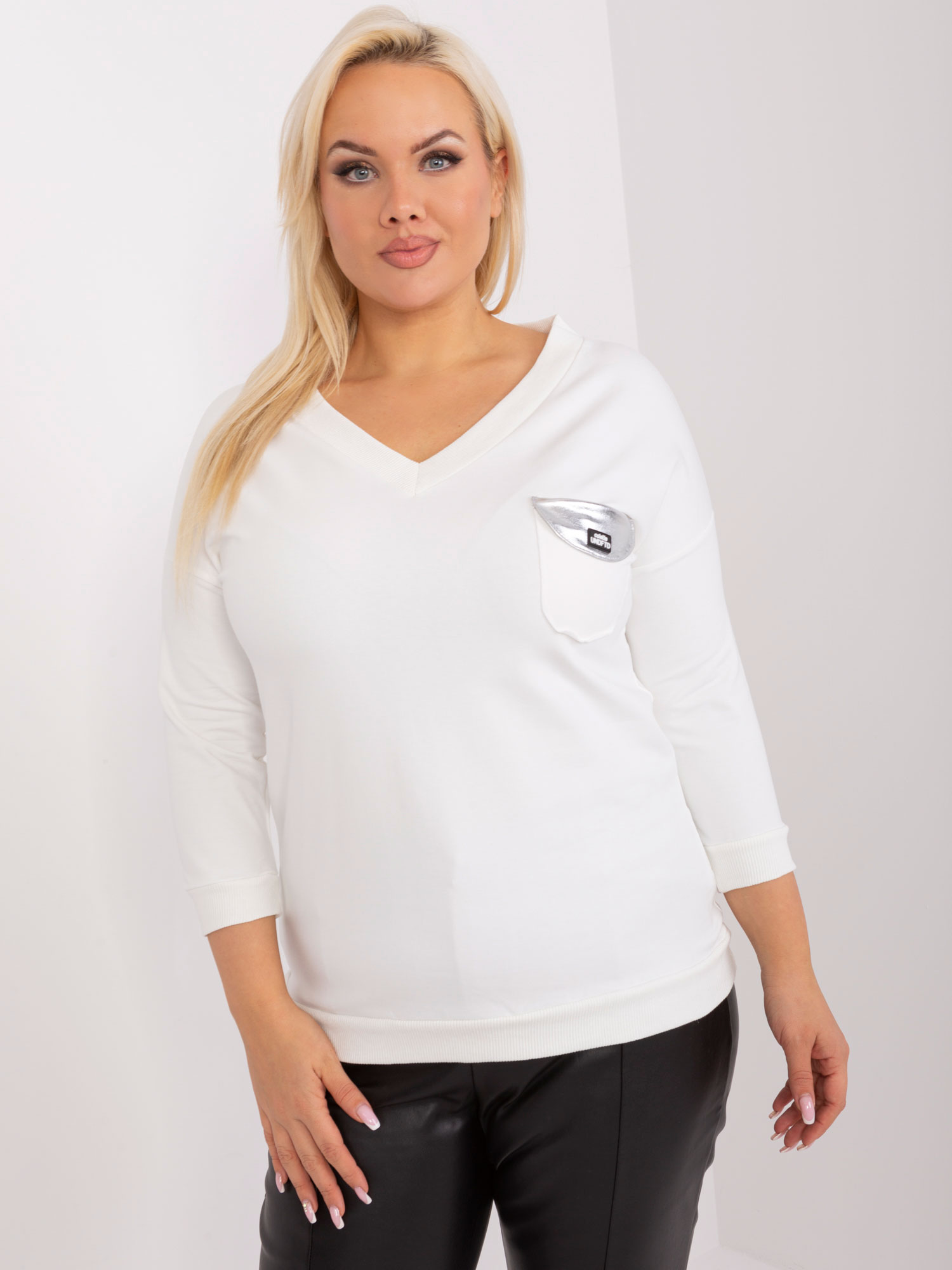 Bílé tričko s kapsičkou RV-BZ-9075.28P-white Velikost: ONE SIZE