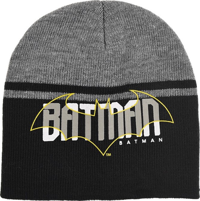 Batman šedo-černá chlapecká čepice (Velikost 52)