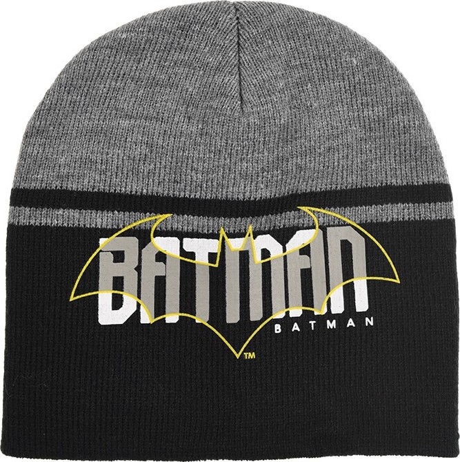 Batman šedo-černá chlapecká čepice Velikost: 52
