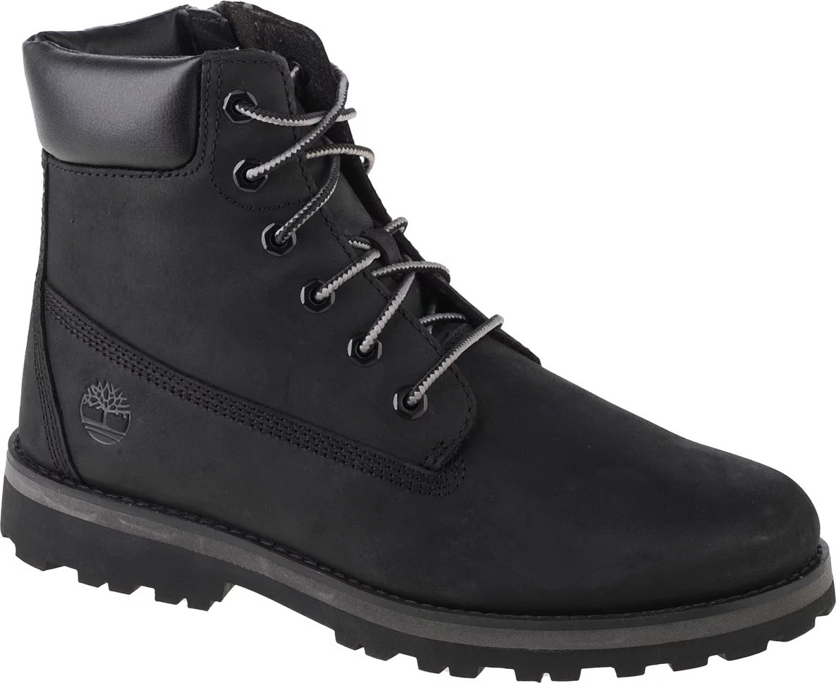 Černé chlapecké boty Timberland Courma 6 IN Side Zip Boot Jr 0A28W9 Velikost: 39