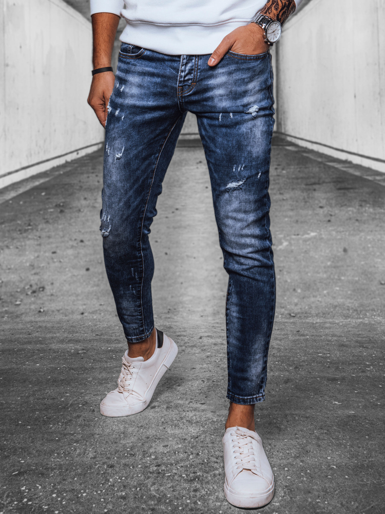 Tmavě modré džínové skinny kalhoty UX4073 Velikost: 34
