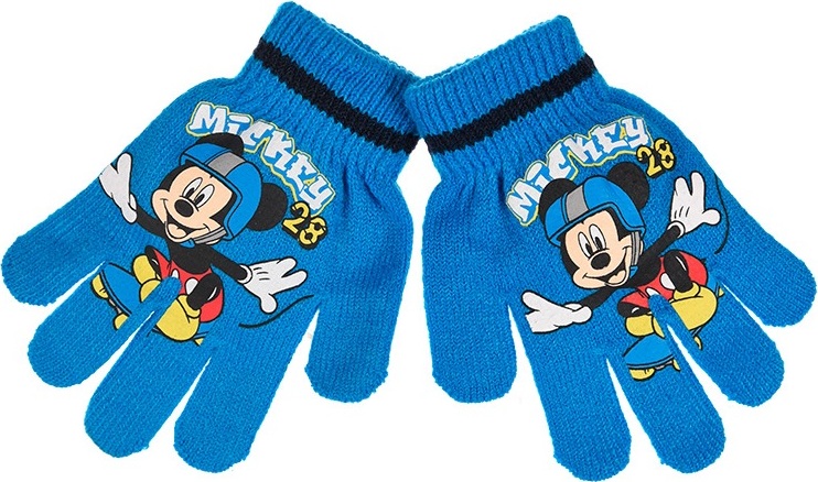 Mickey Mouse modré chlapecké rukavice Velikost: ONE SIZE