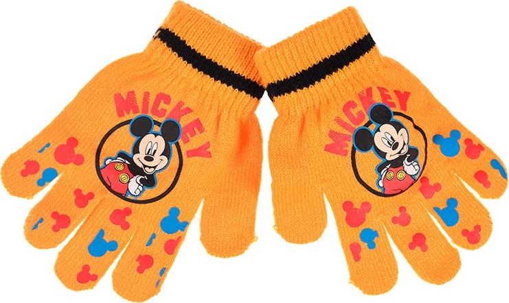 Mickey Mouse žluté chlapecké rukavice Velikost: ONE SIZE