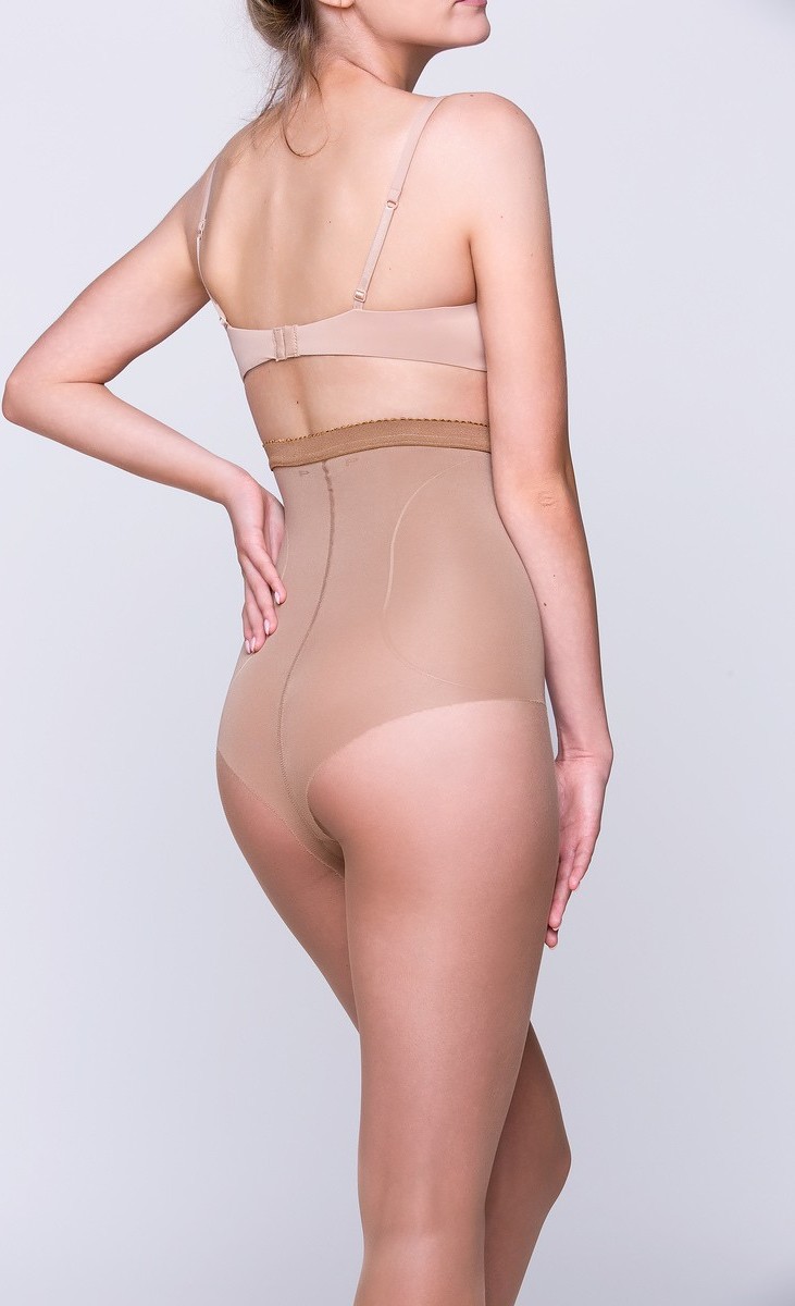 Punčochové kalhoty se stahováním Gabriella High Shaper 718 20 den (Velikost L, Barva béžová)