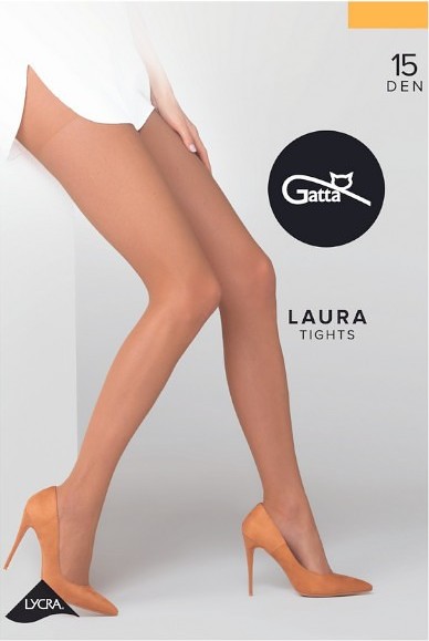Silonky Gatta Laura 15 den (Velikost L, Barva karamelová)