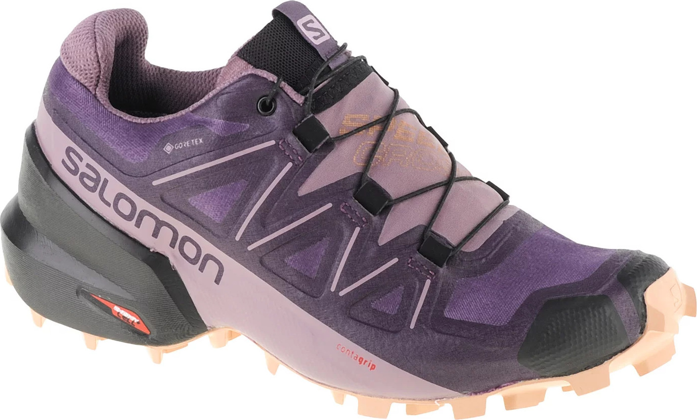 Fialové dámské trailové boty Salomon Speedcross 5 GTX W (Velikost 36)