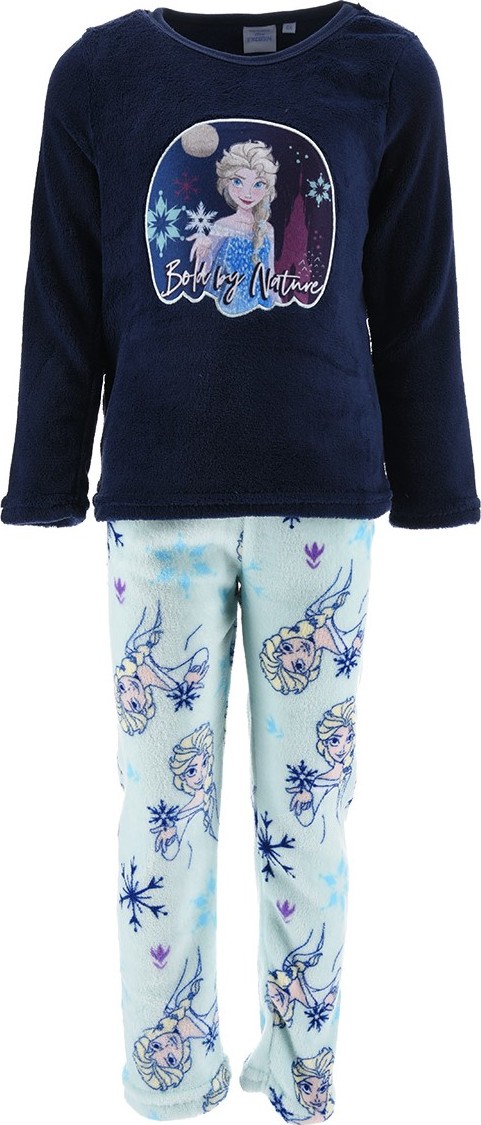 Frozen tmavě modré fleecové dívčí pyžamo Velikost: 104