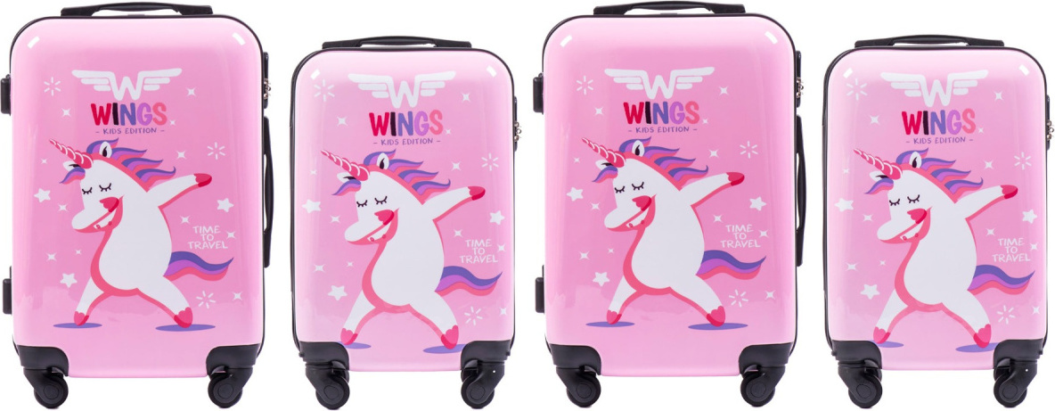 Sada 4 dětských kufrů - Unicorn PC-KD01, Wings 2S+2XS case set, UNICORN Velikost: Sada kufrů
