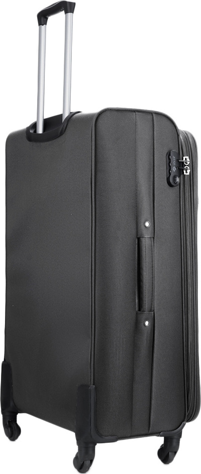 Solier Tmavě šedý cestovní kufr vel. M STL1651 D.GREY/COFFEE 23'' (M))