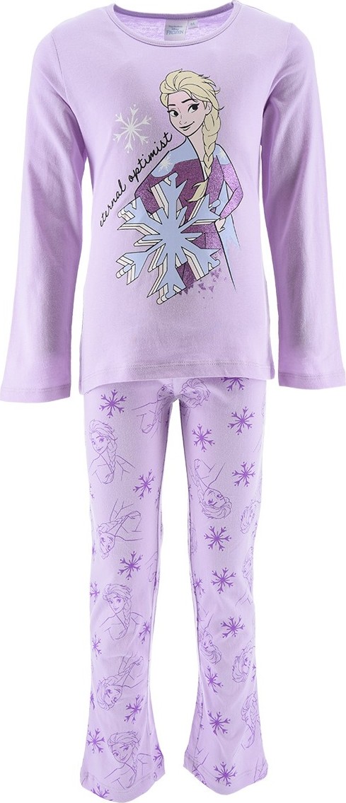 Světle fialové bavlněné pyžamo Disney - Frozen Velikost: 104