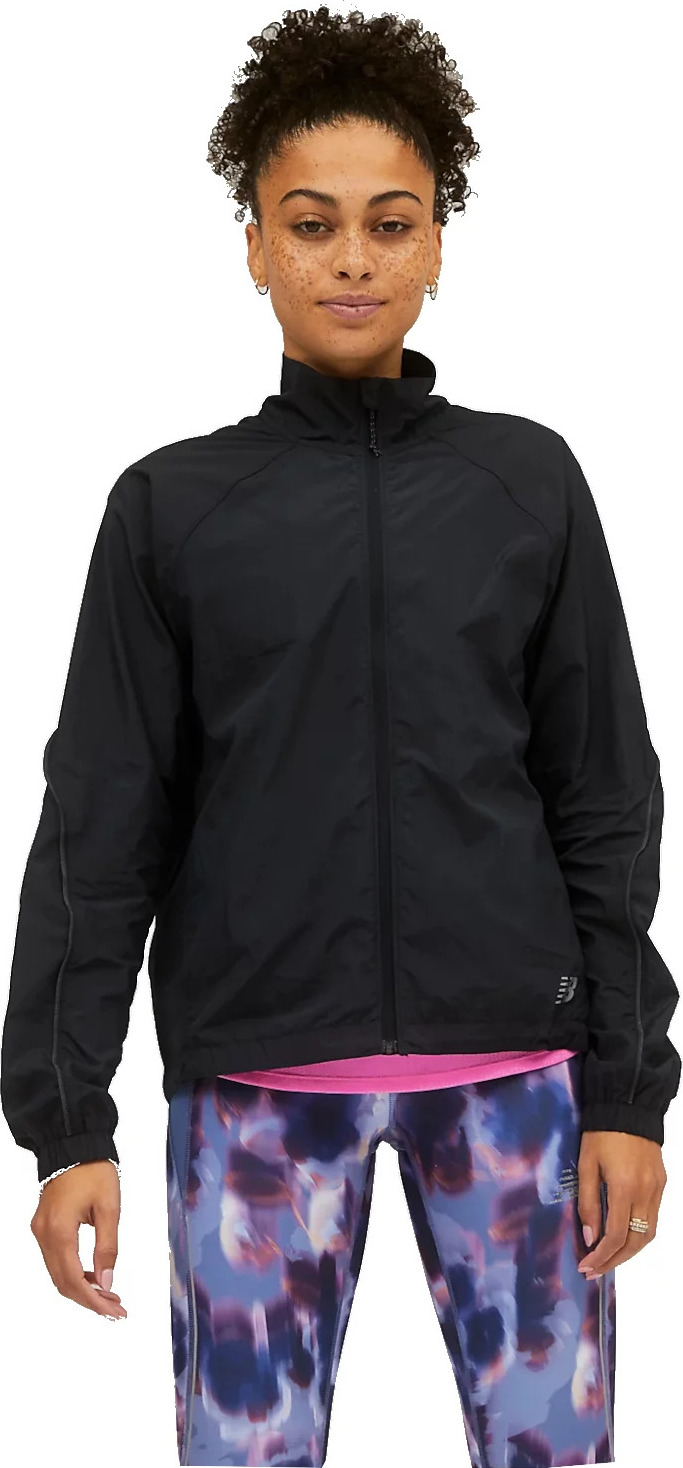 ČERNÁ VĚTROVÁ BUNDA NEW BALANCE IMPACT RUN PACKABLE JACKET WJ21264BK Velikost: S