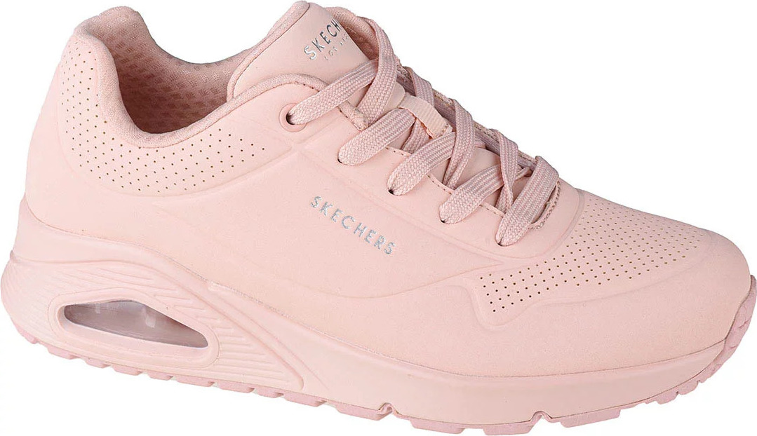 PUDROVÉ DÁMSKÉ TENISKY SKECHERS UNO FROSTY KICKS 155359-LTPK Velikost: 38.5