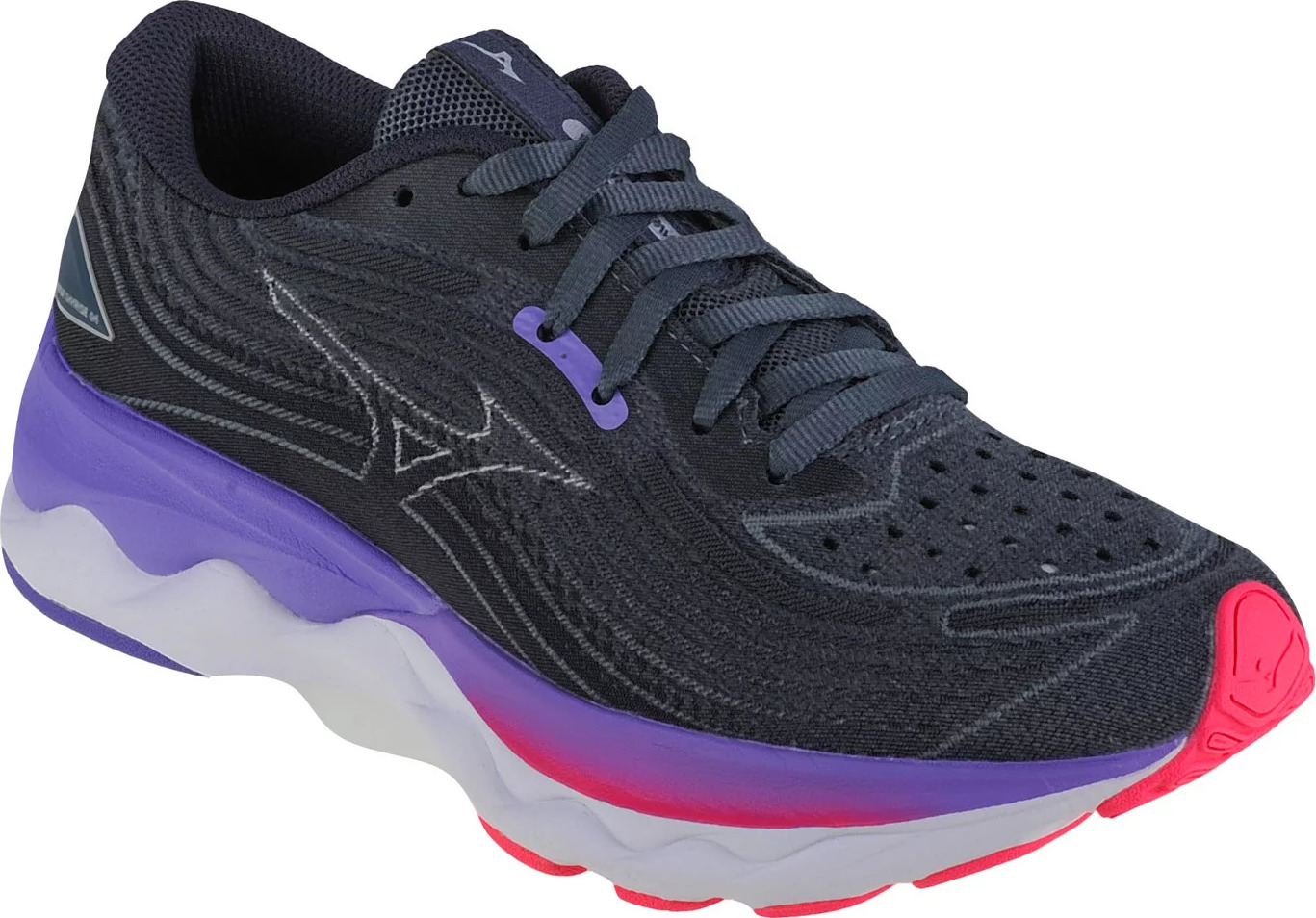 Tmavě šedé dámské běžecké tenisky Mizuno Wave Skyrise 4