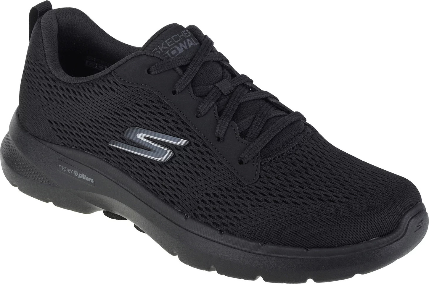 ČERNÉ PÁNSKÉ TENISKY SKECHERS GO WALK 6-AVALO 216209WW-BBK Velikost: 44.5