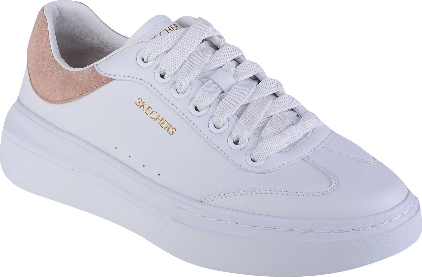 BÍLÉ DÁMSKÉ TENISKY SKECHERS CORDOVA CLASSIC-BEST BEHAVIOR 185060-WPK Velikost: 36