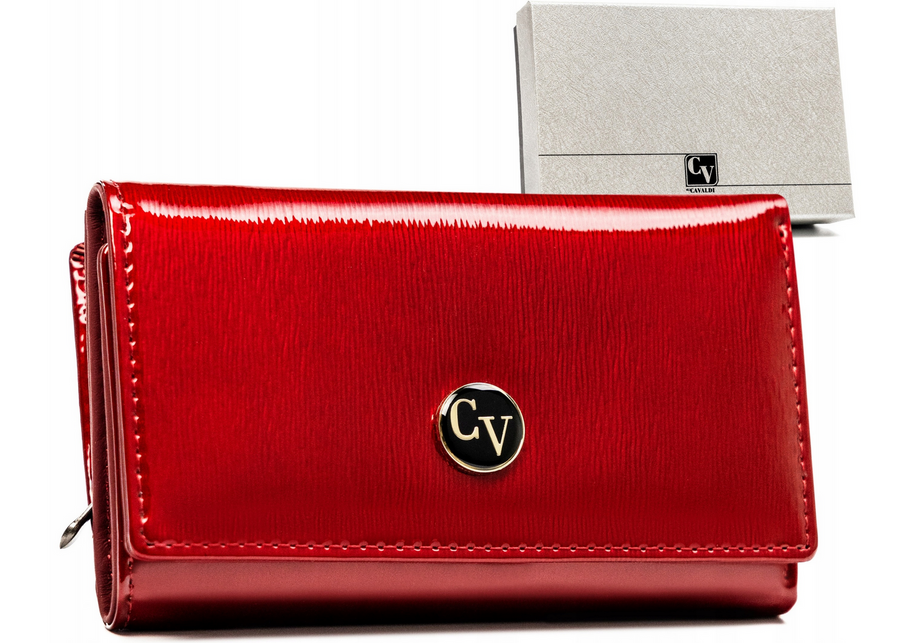 4U Cavaldi Červená lakovaná peněženka M635 H29-1-SH Velikost: ONE SIZE