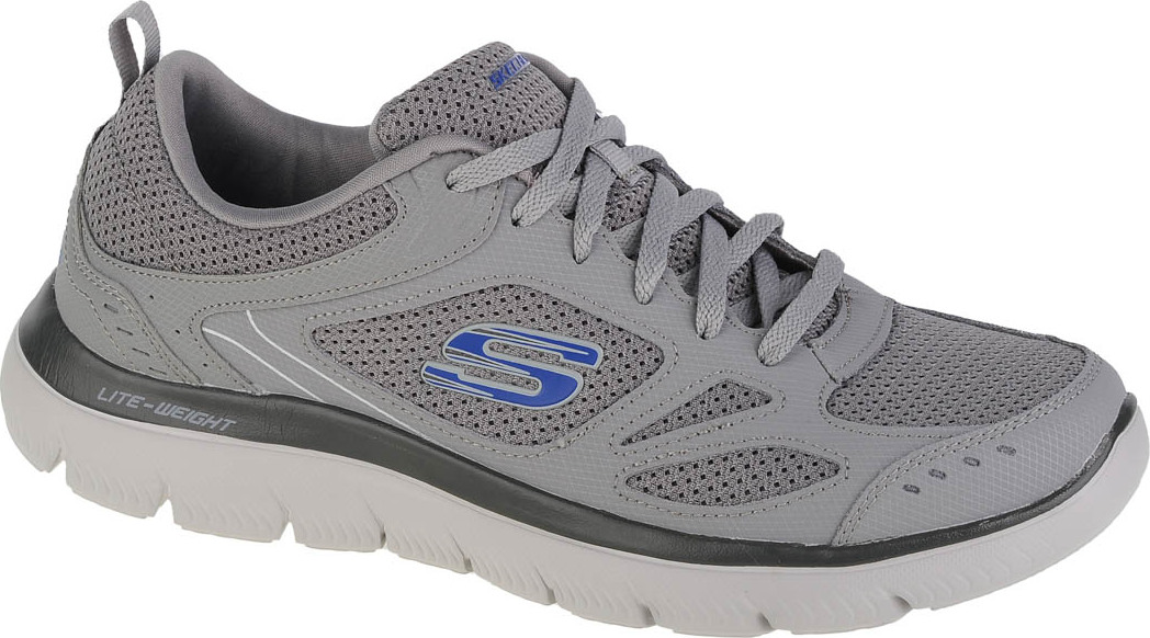 ŠEDÉ PÁNSKÉ TENISKY SKECHERS SUMMITS-SOUTH RIM 52812-GRY Velikost: 45