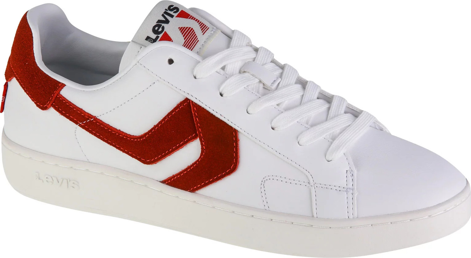 Bílo-červené pánské tenisky Levi's Swift (Velikost 41)