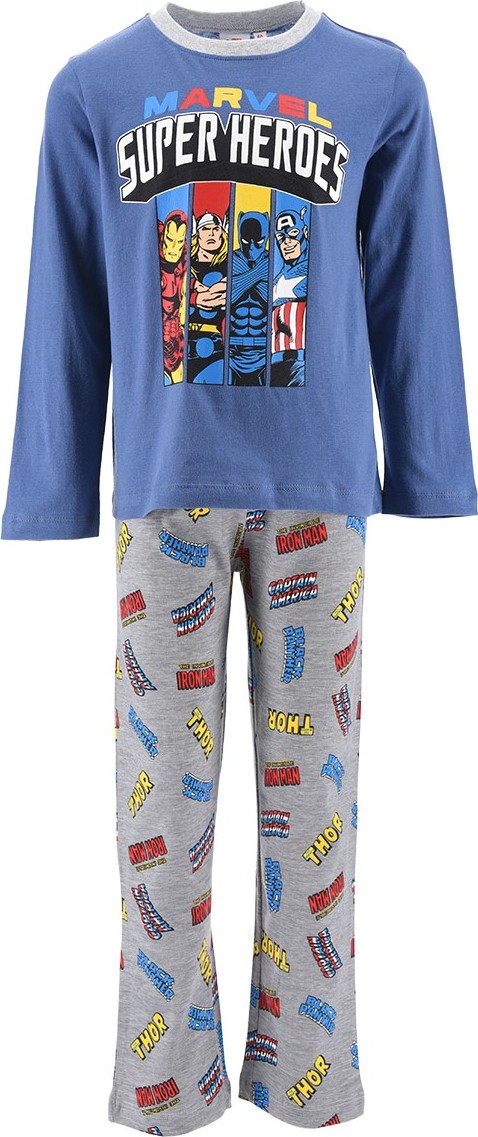 Marvel - Avengers šedo-modré chlapecké pyžamo Velikost: 128