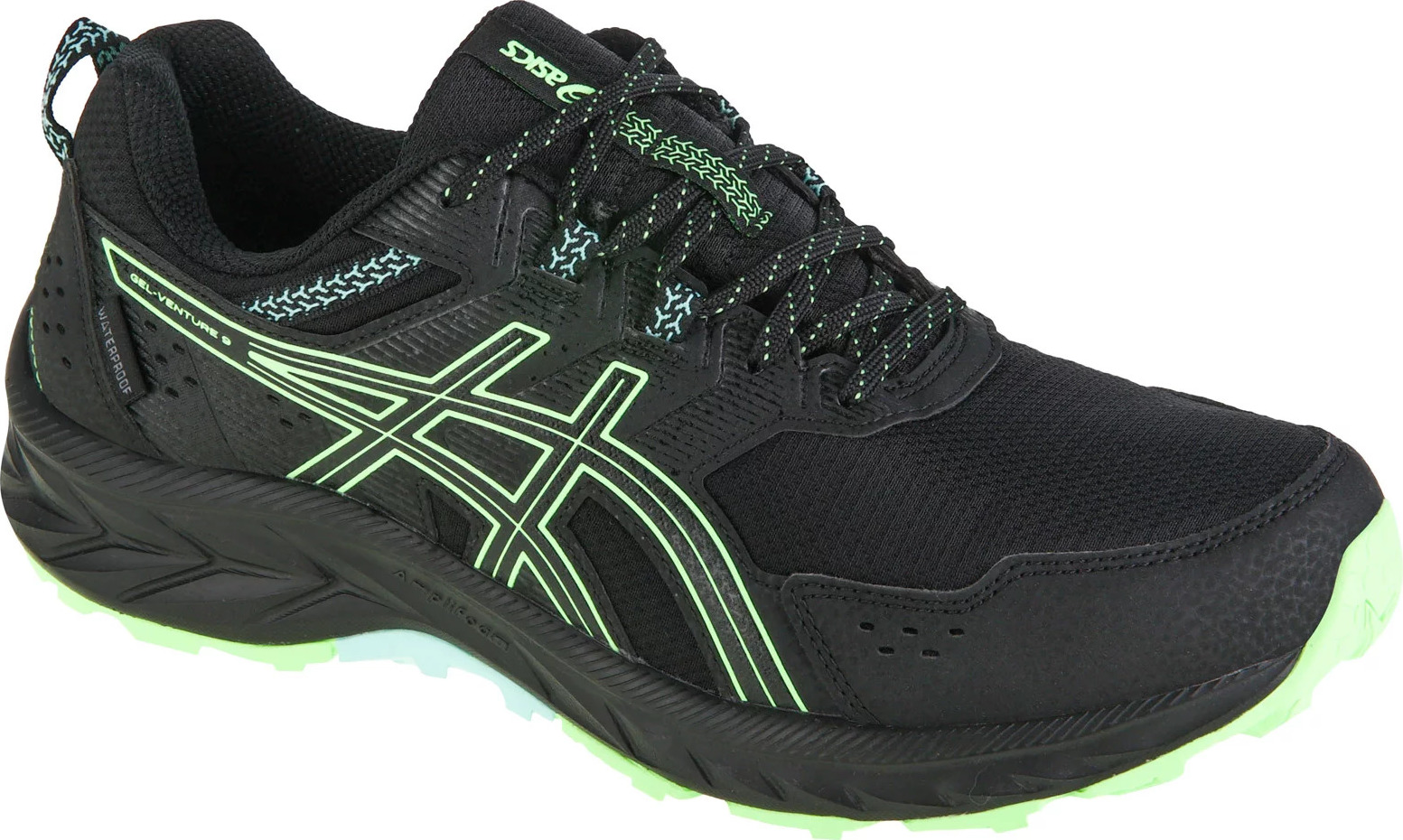 ČERNÉ PÁNSKÉ BĚŽECKÉ TENISKY ASICS GEL-VENTURE 9 WATERPROOF 1011B705-002 Velikost: 44.5