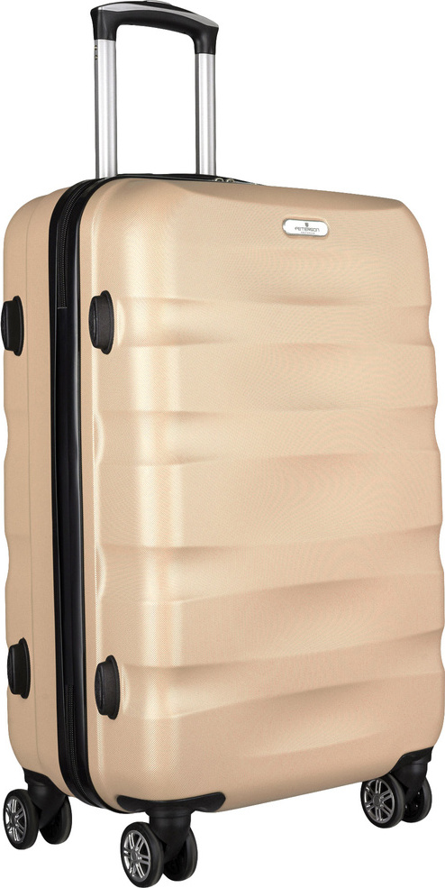 Peterson zlatý cestovní kufr vel. L PTN 5806-W-L Velikost: L