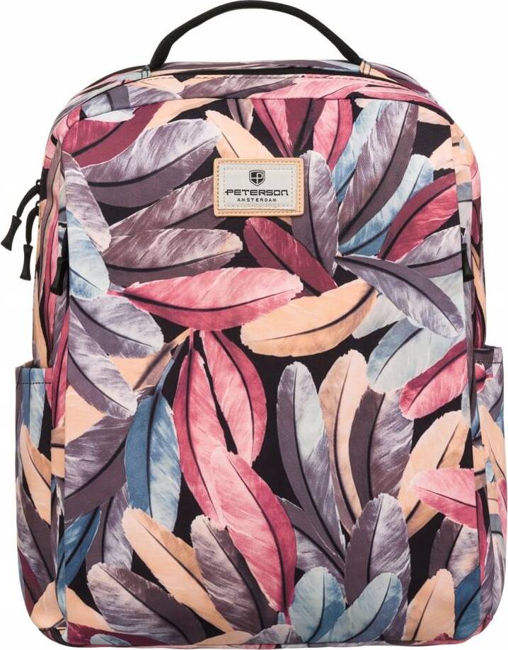 Peterson barevný vzorovaný batoh s kapsou na notebook PTN 77707 Velikost: ONE SIZE