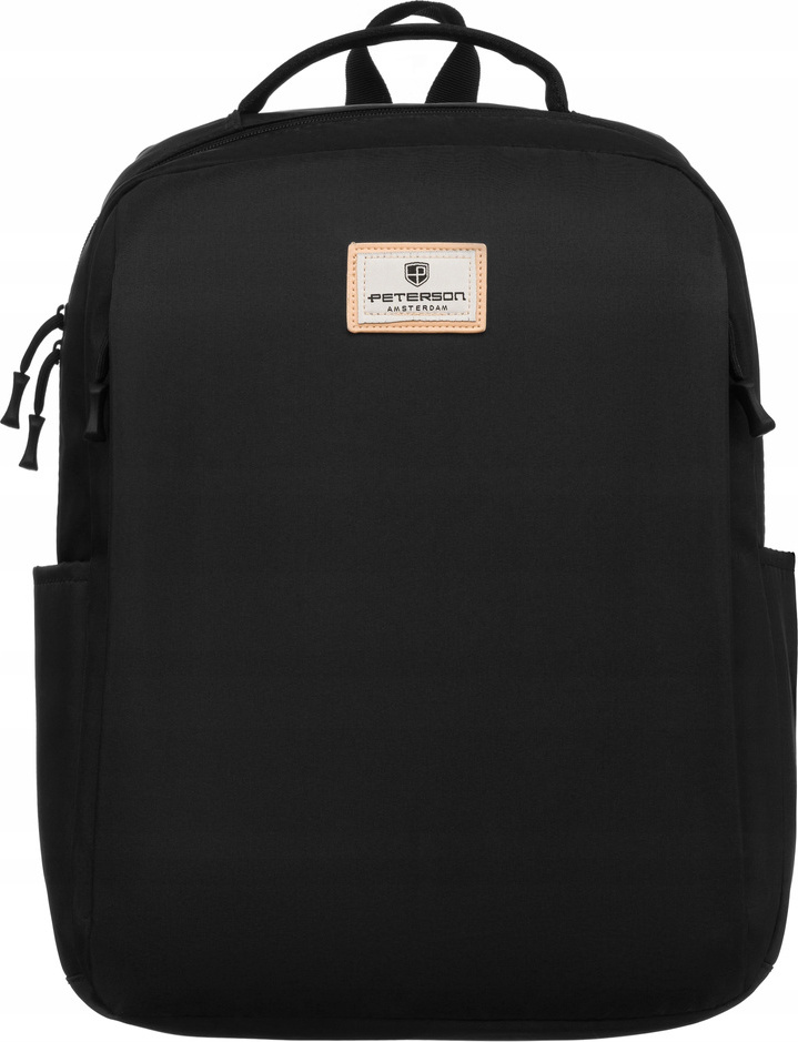 Peterson černý batoh s kapsou na notebook PTN 77707 Velikost: ONE SIZE
