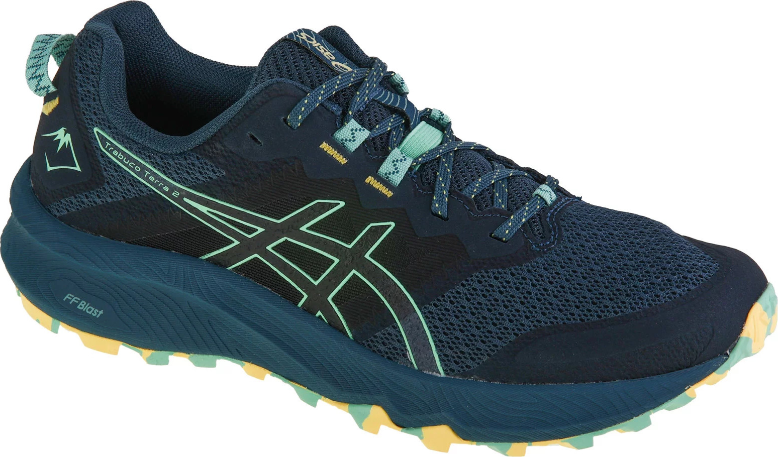 TMAVĚ MODRÉ BĚŽECKÉ TENISKY ASICS GEL-TRABUCO TERRA 2 1011B607-401 Velikost: 45