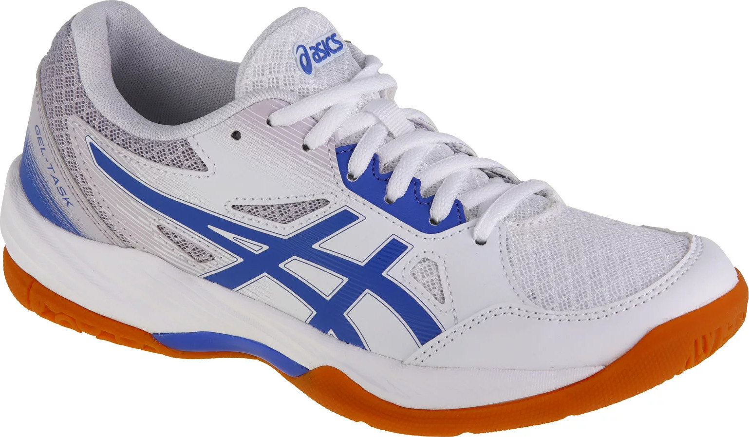 BÍLO-MODRÉ DÁMSKÉ BOTY NA VOLEJBAL ASICS GEL-TASK 3 1072A082-104 Velikost: 40