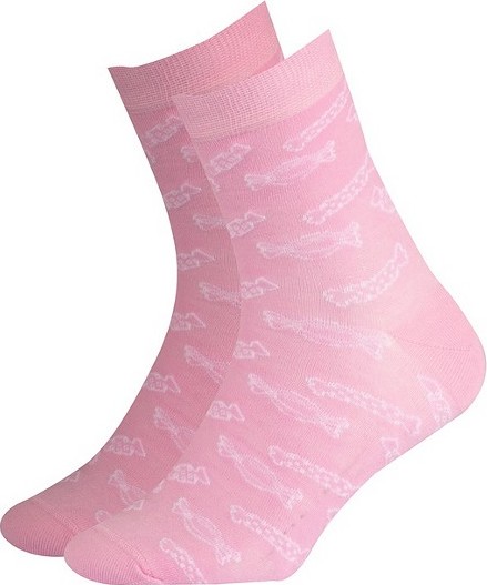 Vzorované dívčí ponožky Gatta 234.59N 214.59N Velikost: 30-32, Barva: Růžová
