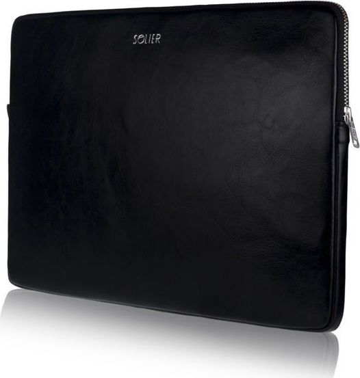 KOŽENÉ ČERNÉ POUZDRO NA NOTEBOOK 13" SA23 13CALI BLACK Velikost: ONE SIZE