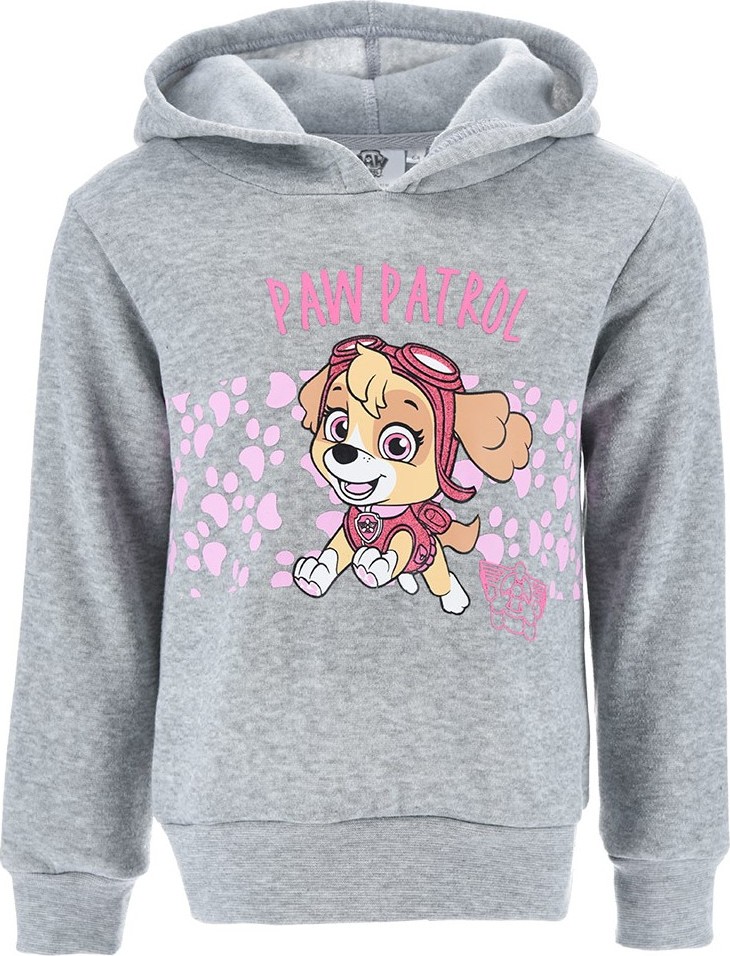Šedá dívčí mikina Paw Patrol (Velikost 98)