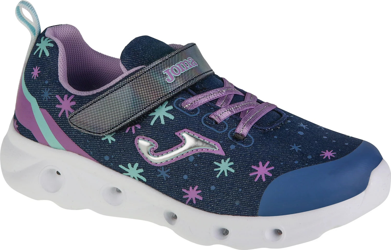 Tmavě modré svítící tenisky Joma Space Jr 2403