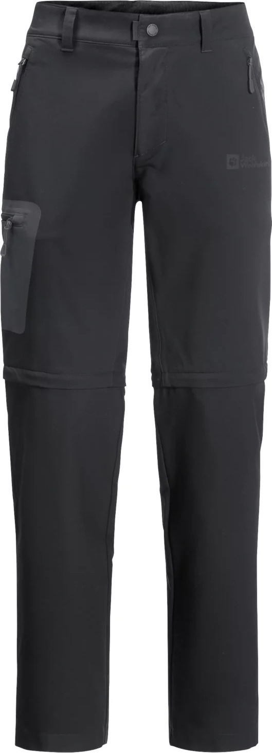 ČERNÉ TURISTICKÉ KALHOTY/KRAŤASY JACK WOLFSKIN ACTIVE TRACK ZIP OFF M PANTS 1508241-6350 Velikost: 52