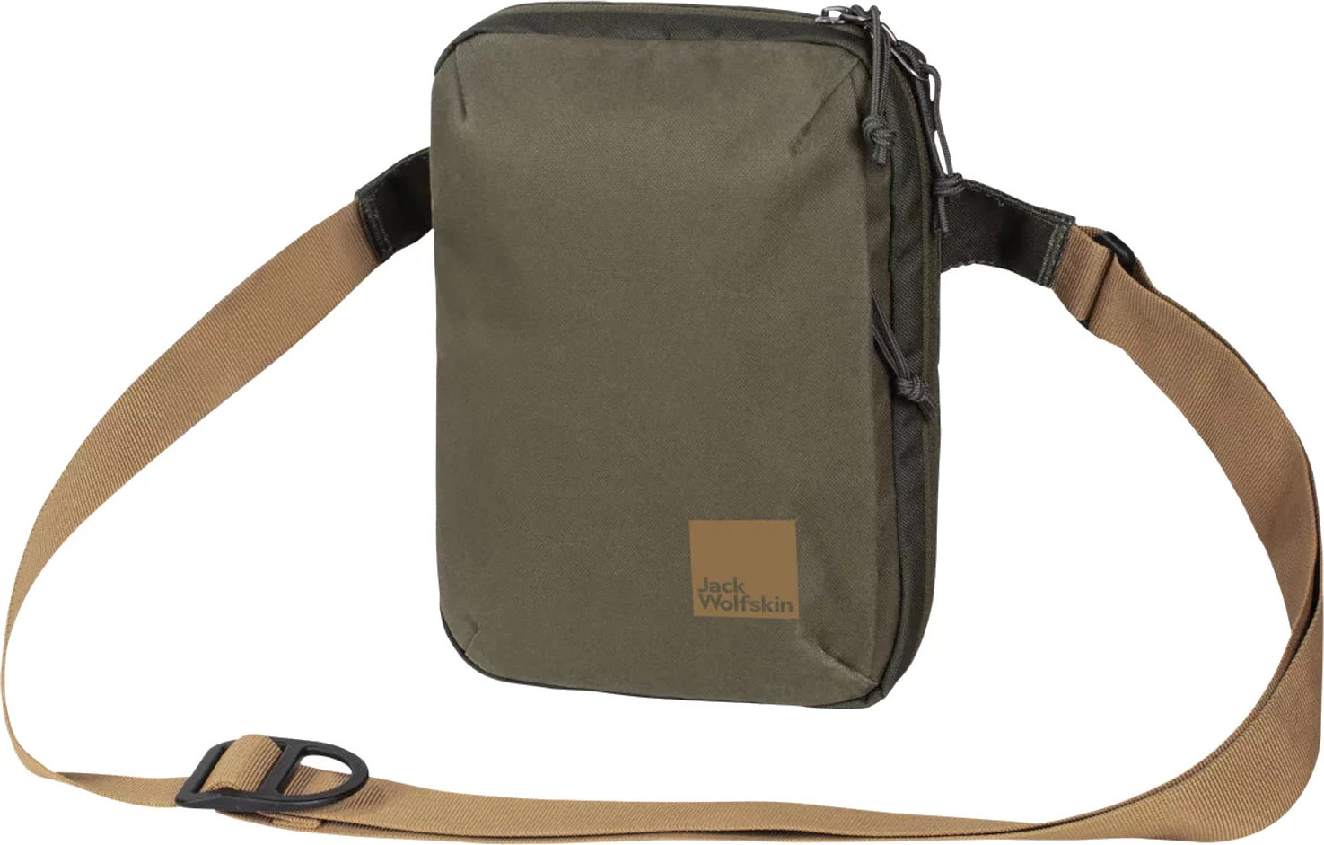 KHAKI MALÁ TAŠKA PŘES RAMENO JACK WOLFSKIN KONYA ORGANIZER 8007811-4341 Velikost: ONE SIZE