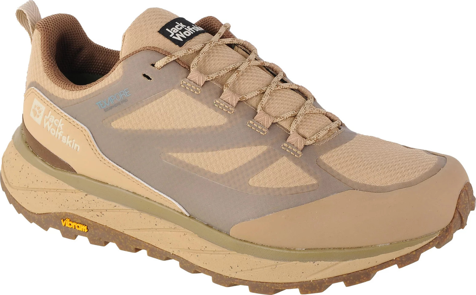 BÉŽOVÉ OUTDOOROVÉ BOTY JACK WOLFSKIN TERRAVENTURE TEXAPORE LOW M 4051621-5156 Velikost: 45